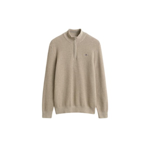 GANT Textured Cotton Half Zip Sweater